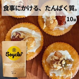 プロテイン ソイプロテイン 【Soycle ソイクル 発芽大豆フレーク 100g ×10袋】無添加 人工甘味料不使用 置き換えダイエット 置き換え ファスティング タンパク質 たんぱく質 低脂質 美味しい アミノ酸スコア100 高タンパク 女性 植物由来 朝食