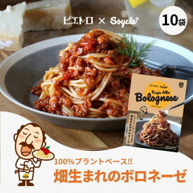 【Soycle ソイクル 畑生まれのボロネーゼ 130g ×10袋】パスタソース パスタ ソース スパゲッティ スパゲティ スパゲティー レトルト 簡単 手軽 ミートソース 植物由来 プラントベース ヴィーガン 大豆ミート