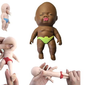 アグリーベイビーズ 赤ちゃん スクイーズ ミニ ベイビースクイーズ スクイーズ玩具 ストレス解消 グッズ 握る マインドリリース 低反発 弾性人形