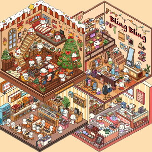 ハウスステッカー シーンシールデコレーション ストレス解消 おもちゃ シーンシール 造景シール ドールハウス 紙ミニチュア模型 漫画ステッカー