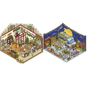 �n�E�X�X�e�b�J�[ 3d �V�[���V�[�� ���i�V�[�����~�j�`���A�͌^ �V�[�� �X�e�b�J�[ �h�[���n�E�X �������� �R���[�W�� �V�[�� �~�j�`���A�n�E�X �X�g���X�����O�b�Y