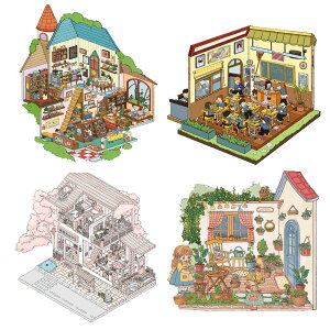 �n�E�X�X�e�b�J�[ ���S�� �V�[���V�[�� ���i�V�[�����~�j�`���A�͌^ ���̃X�e�b�J�[ �X�g���X���� �O�b�Y diy �� �h�[���n�E�X �~�j�`���A ���t�F�`���� �e�q�ō�� ���̎q������ ���� �X�e