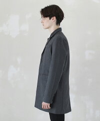 楽天市場 チェスターコート メンズ コート アウター チェスター チェック アウター ロング ウール メルトン 冬 ビジネス S M L Xl ジャケット Soyous ソユーズ