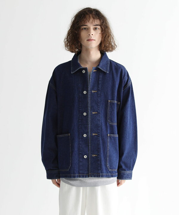 楽天市場 ジャケット 10oz デニム カバーオール メンズ 秋 春 秋服 春服 インディゴ Slick Soyous ソユーズ