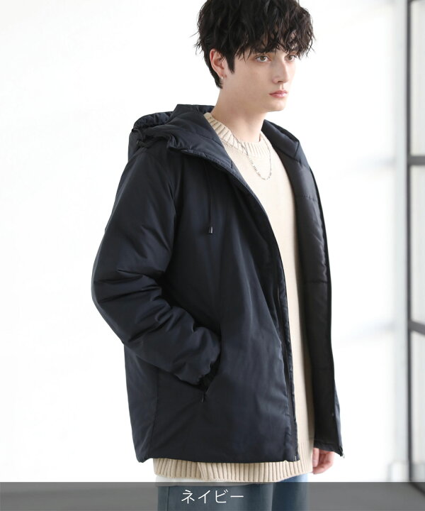 楽天市場】中綿ジャケット メンズ アウター 冬 冬服 止水 ZIP 防寒 
