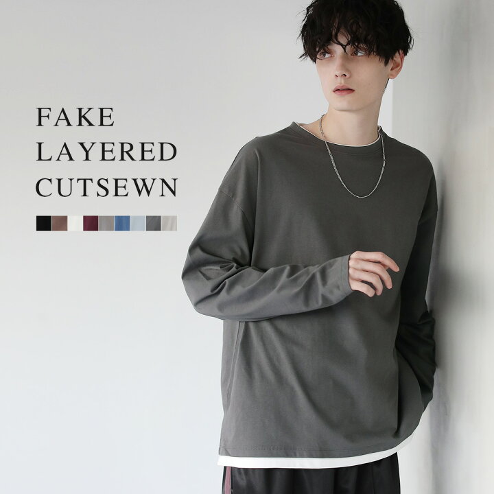 楽天市場】カットソー Tシャツ ロンT 長袖Tシャツ メンズ メンズ 