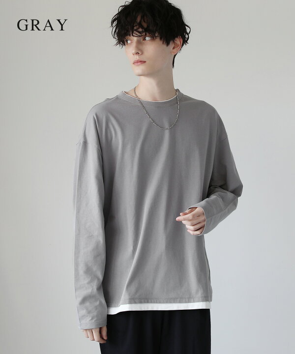 楽天市場】カットソー Tシャツ ロンT 長袖Tシャツ メンズ メンズ 