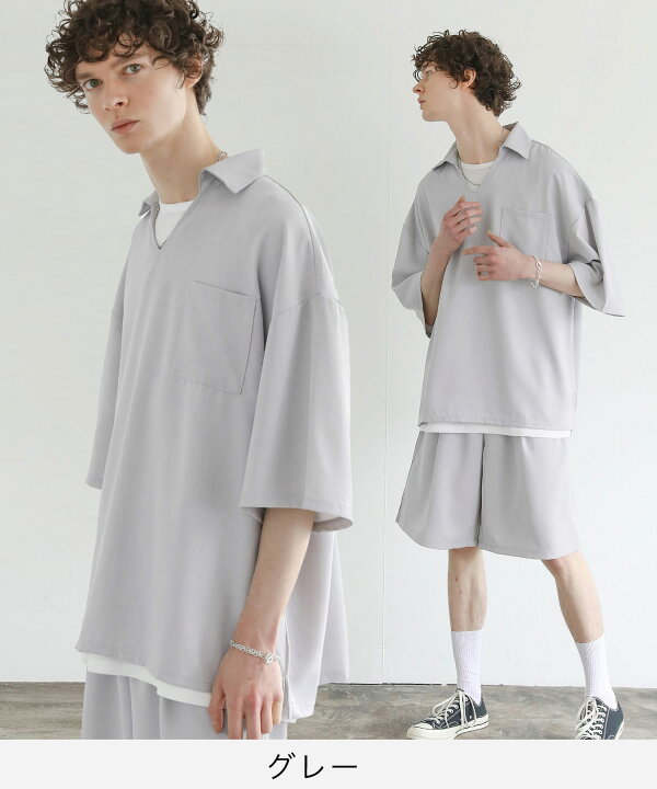 楽天市場】3点セット】 セットアップ メンズ 夏 夏服 春夏 シャツ 半袖  