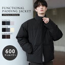 中綿ジャケット メンズ ダウン アウター 冬 真冬対応 ジャケット ブルゾン 機能性 中綿 600フィルパワー ハイネック ショート丈 ドローコード 防寒 軽量 暖かい 軽量 無地 タフタ コーデュロイ スウェード レジャー アウトドア お出かけ 通勤 通学