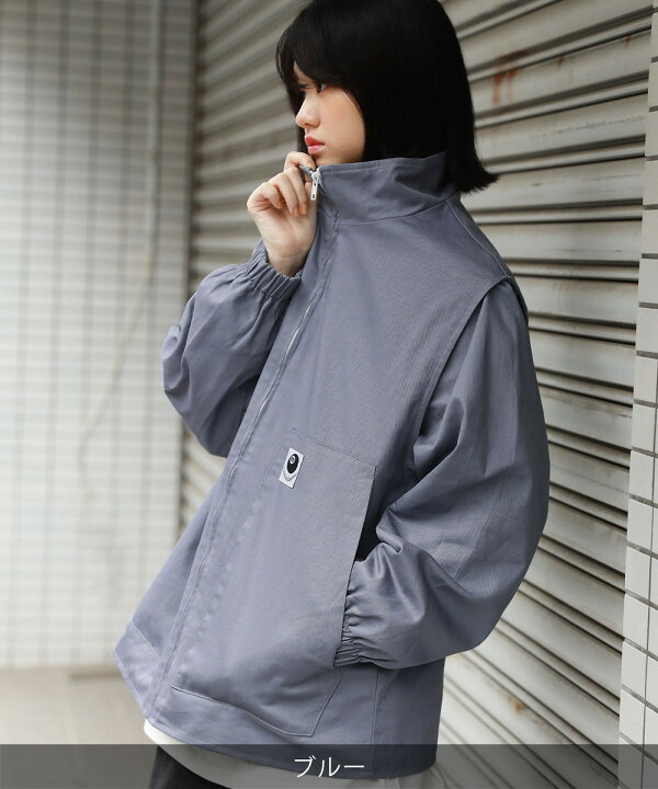 楽天市場】ジャケット ベスト 2way 春 春服 秋 秋服 綿100 袖取り外し 