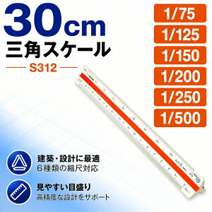 takeda �O�p�X�P�[�� �G���[�g 30cm �yS312�z1/75 1/125 1/150 1/200 1/250 1/500 ABS������ �\�t�g�P�[�X�t�� JIS�K�i�Ή� ( �T���X�P ���񂷂� �X�P�[�� ��K �O�p JIS ���� �k�� �j���[�^�C�v ���} ���}�p�i 