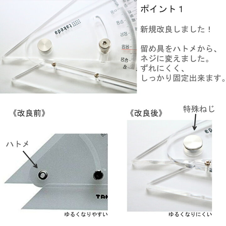 楽天市場】takeda タケダ 勾配定規 25cm ( アクリル 勾配 定規 じょう 