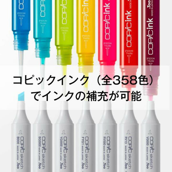 楽天市場】コピックスケッチ G:Green 緑 【3本セット】 G0000 G000 G00  