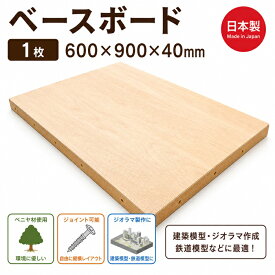 【日本製】タケダ ベニヤ ベースボード 【600×900×40mm】 takeda 初心者 レイアウトボード ジョイント可 結合できる 土台 台 ボード 木製 平滑性 安定 湿気に強い ボルトねじ付き レイアウトボード 土台 木製ベース ベニヤ板 工作ボード レイアウト土台 鉄道模型 ジオラマ