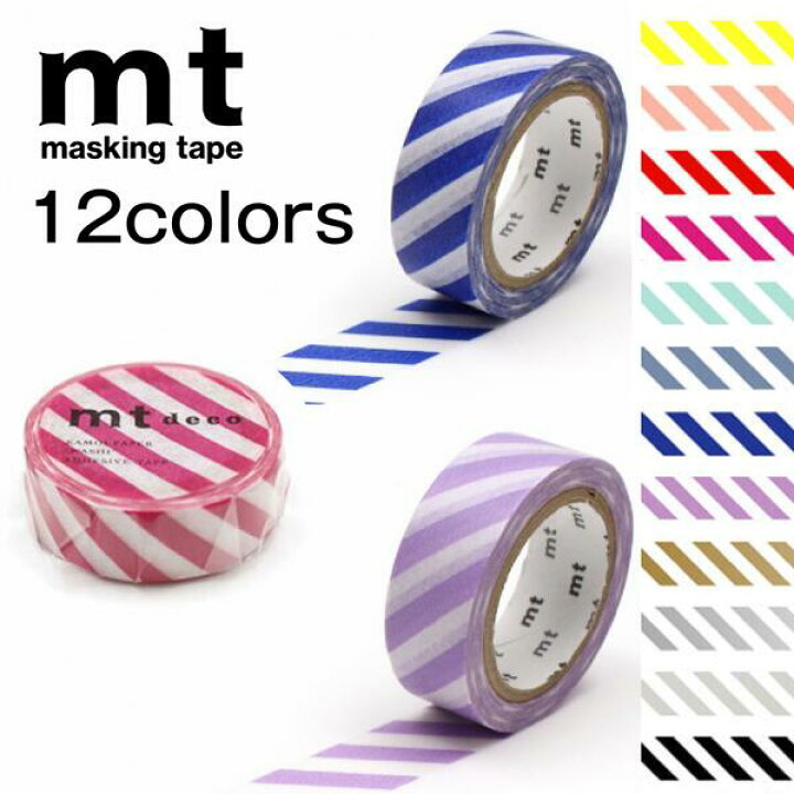 楽天市場】mt マスキングテープ 1P ストライプ (15mm×7m) : 素材本舗  