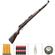 銃 おもちゃ銃 Toy ショットガン Kar98K モデル 排莢式 発射 ライフル ライブカート式 トイガン 樹脂スト…