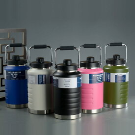 アイスコンテナ 2L ウォータージャグ 小型 キャンプ用 氷入れ アウトドア 保冷 保温 水筒 広口 大容量 ステンレス 真空断熱 持ち運び 溶けない 洗いやすい マグボトル スポーツジャグ ノーザンクーラーアイスボトル