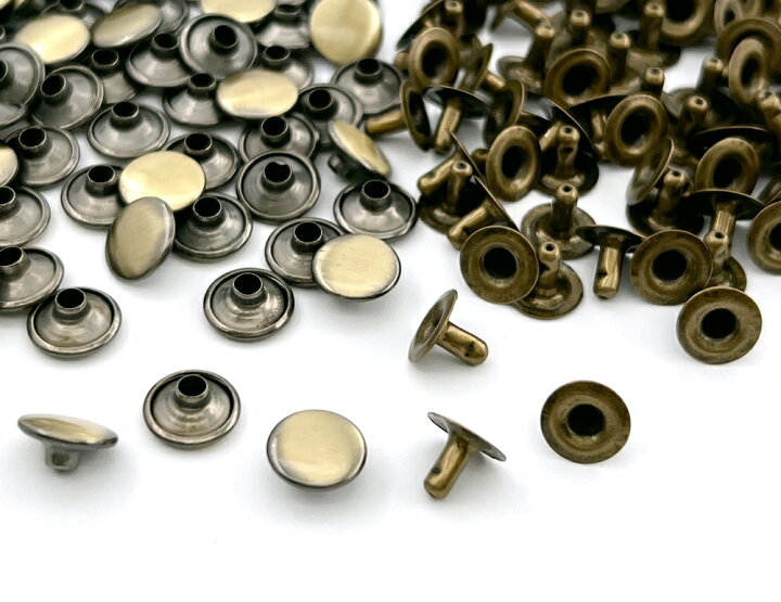 楽天市場】「片10並」 片面カシメ 頭径10mm 足7mm 100組入り カシメ 