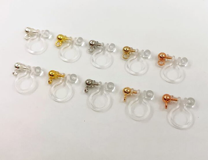 楽天市場 定番 個入り 高品質 ノンホール イヤリング 玉付き 横 縦カン ステンレス鋼製 クリア イヤリングパーツ イヤリングピアス 10ペア D7 パーツ ビーズ 手芸素材