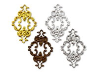「S菱04」 真鍮製パーツ　菱形　04番　10個入り　35*23mm　厚1mm