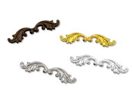 「S翼01」 真鍮製パーツ　翼　01番　20個入り　30*7mm　チャーム　透かしパーツ