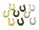 金属チャーム　ホースシュー　A　20個入り　15*12mm　厚2.8mm　両面　馬蹄　馬