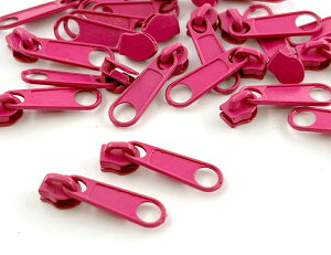 「ナ3号用」 18個入り ファスナー スライダー 金具 ナイロンファスナー 3号用 長引手付き コイルファスナー用 チャック 金具 ファスナー 部品 格安スライダー金具 塗装カラー ジ