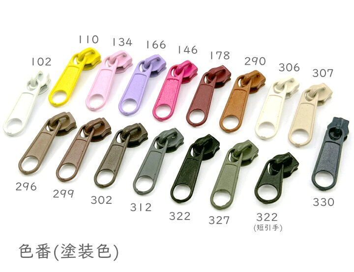 楽天市場】「ナ3号用」 18個入り ファスナー スライダー 金具 ナイロン 