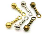 「引手02」 ファスナー　引き手金具　02番　玉付形(小)　20個入／卸 200個入　ファスナー部品　チャック…