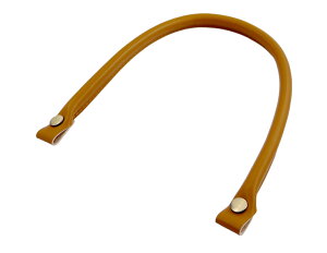 「Mo50」 バッグ 持ち手 着脱 ホック式持ち手 長さ50cm 太さ1cm 1本入 カバン 持ち手 本革風合いに 合皮持ち手 バッグ持ち手交換用 縫付不要 簡単取付 バック持ち手 鞄の取っ手