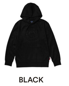 PSG_POLYSUEDE EMBOSS LOGO HOODIE �p�� �T���W�F���}���|���X�G�[�h�t�[�f�B �G���{�X���S�t�[�f�B�����Y �g�b�v�X ���� PS0625FW0001 2025AW