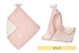 バニーズバイザベイ Bunnies by the Bay うさぎ フード付きブランケット（ドット柄）お昼寝マットにも◎ 赤ちゃん ベビー毛布 出産祝い ギフト プレゼント 誕生日 ハーフバースデー 新生児 ふわふわ かわいい bunniesbythebay