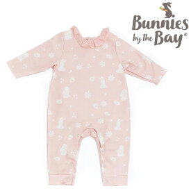 バニーズバイザベイ bunniesbythebay 首元フリルがかわいい長袖ロンパース 60サイズ 60cm 肌着 ボディスーツ ホワイト 赤ちゃん ベビー キッズ 肌着 出産祝い プレゼント ギフト 新生児 乳児 子供 女の子 綿 春 秋 冬 海外ベビー服