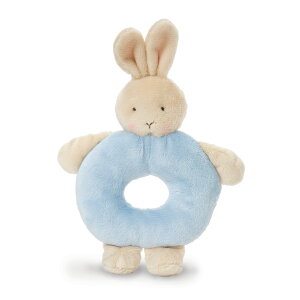 バニーズバイザベイ bunniesbythebay 赤ちゃんのおもちゃ うさぎのリングラトル ( ベビー用品 出産祝い おしゃれ かわいい 布製 布おもちゃ 布のおもちゃ 女の子 男の子 新生児 0歳 ふわふわ )