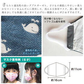 子供用マスク洗えるガーゼマスク