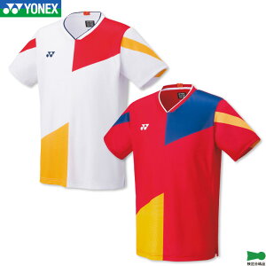 ヨネックス バドミントン ゲームシャツ(フィットスタイル) 10515 メンズ 男性用 ゲームウェア ユニフォーム テニス ソフトテニス 日本バドミントン協会審査合格品