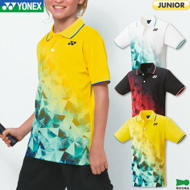 ヨネックス バドミントン ジュニア ゲームシャツ 10601J ジュニア 少年 少女 ゲームウェア ユニフォーム テニス ソフトテニス ポロシャツ ポロタイプ 襟付き 日本バドミントン協会検定合格品