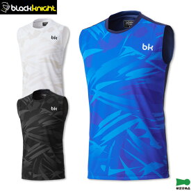 ブラックナイト バドミントン ノースリーブ ゲームウェア T-4553U ユニ 男女兼用 ゲームシャツ ユニフォーム テニス スカッシュ UPF50＋ UVカット 日本バドミントン協会審査合格品