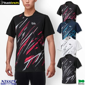 ブラックナイト バドミントン ゲームウェア T-5546U ユニ 男女兼用 ゲームシャツ ユニフォーム テニス スカッシュ 日本バドミントン協会審査合格品