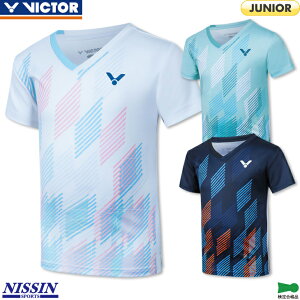 ビクター バドミントンウェア ジュニア ゲームシャツ T-52021 少年 少女 ゲームウェア ユニフォーム 日本バドミントン協会審査合格品