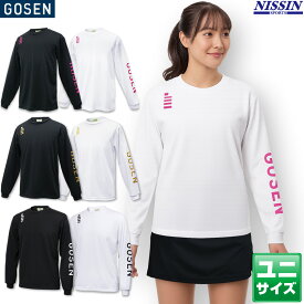 【新色ピンクシリーズ登場】ゴーセン バドミントン オリジナル ロングTシャツ J23P05 ユニ 男女兼用 Tシャツ テニス ソフトテニス オリジナル限定モデル UVカット UPF50＋ 日焼け対策 紫外線対策
