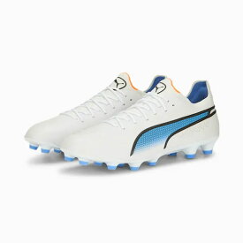 プーマ プーマ キング アルティメット HG/AG puma 【サッカー・フットサル】 シューズ サッカースパイク 大人 メンズ 人工芝 土 puma king Ultimate プーマホワイト×ブルー (107251-01)