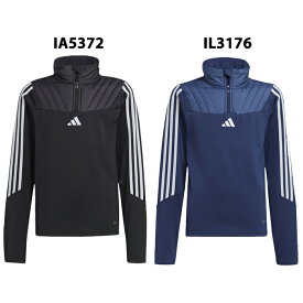 【アウトレット】アディダス ジュニア ティロ 23 クラブ ウィンタライズドトップ adidas 【サッカー・フットサル】 ウェア ジャージ ジャケット フリース 長袖 ハーフジップ 防寒 練習 トレーニング 子供 Jr キッズ (MMQ55)