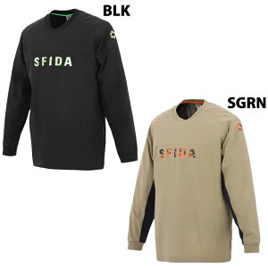 スフィーダ 裏メッシュストレッチウインドクルートップ SFIDA サッカー フットサル トップス トレーニングウェア 長袖 軽量 ストレッチ メンズ 大人 (SA-24520)