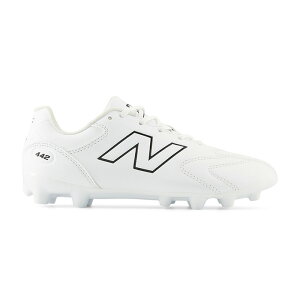 �j���[�o�����X 442 Team HG/AG Jnr V3 NewBalance �T�b�J�[�X�p�C�N �V���[�Y �y �l�H�� �V�R�� �W���j�A Jr �L�b�Y �q�� WHITE (Y43H9RXW)