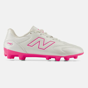 �j���[�o�����X 442 Team Jnr HG/AG V3 NewBalance �T�b�J�[�X�p�C�N �V���[�Y �y �l�H�� �W���j�A Jr �L�b�Y �q�� WHITE (Y43H93FW)