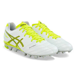 �A�V�b�N�X DS LIGHT JR GS PRO asics �T�b�J�[�X�p�C�N �V���[�Y �y �l�H�� �V�R�� �W���j�A �L�b�Y �q�� WHITE/SAFETY YELLOW (1104A058-100) 261015