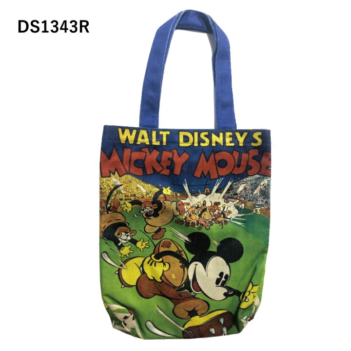 楽天市場 Rendez Vous ランデヴー Disney ディズニー Americana タッチダウンミッキー パターン スケボー トレジャー アイランド 蒸気船ウィリー 麻風トートバッグ 縦 Ds1342r Ds1347r スモール プラネット Kiitos 楽天市場店