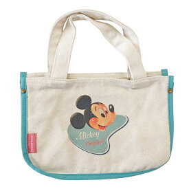 【ポイント10倍★1/9-1/16お買い物マラソン】[公式] Disney ディズニー American Paradise アメリカンパラダイス ミッキーマウス バッジ ミニトートバッグ DS5804A 50s 60s ヴィンテージ感 アメリカ アメリカンレトロ ミッキー ミッキーバースデー