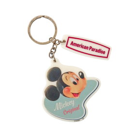 【ディズニーファン掲載商品】【ポイント10倍★1/9-1/16お買い物マラソン】[公式] Disney ディズニー American Paradise アメリカンパラダイス ミッキーマウス バッジ アクリルキーホルダー DS5824A 50s 60s ヴィンテージ感 アメリカ アメリカンレトロ ミッキー